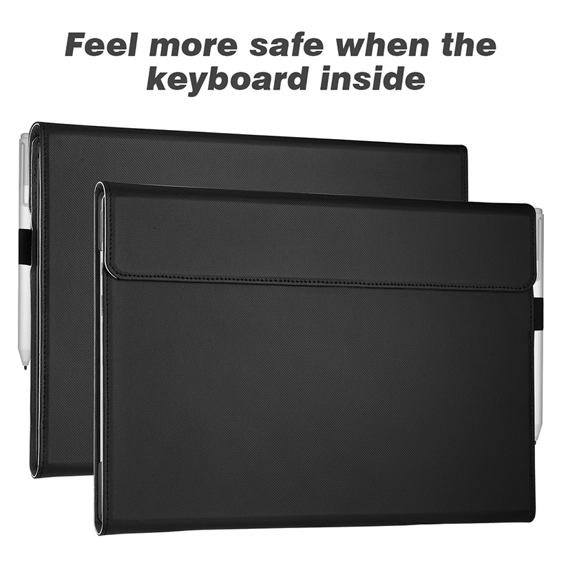 Case for Microsoft Surface Pro10 Pro 9 - Kickstand cover Multiple view PU leather Pen Holder 13 inch Tablet lightweight Hard Shell
